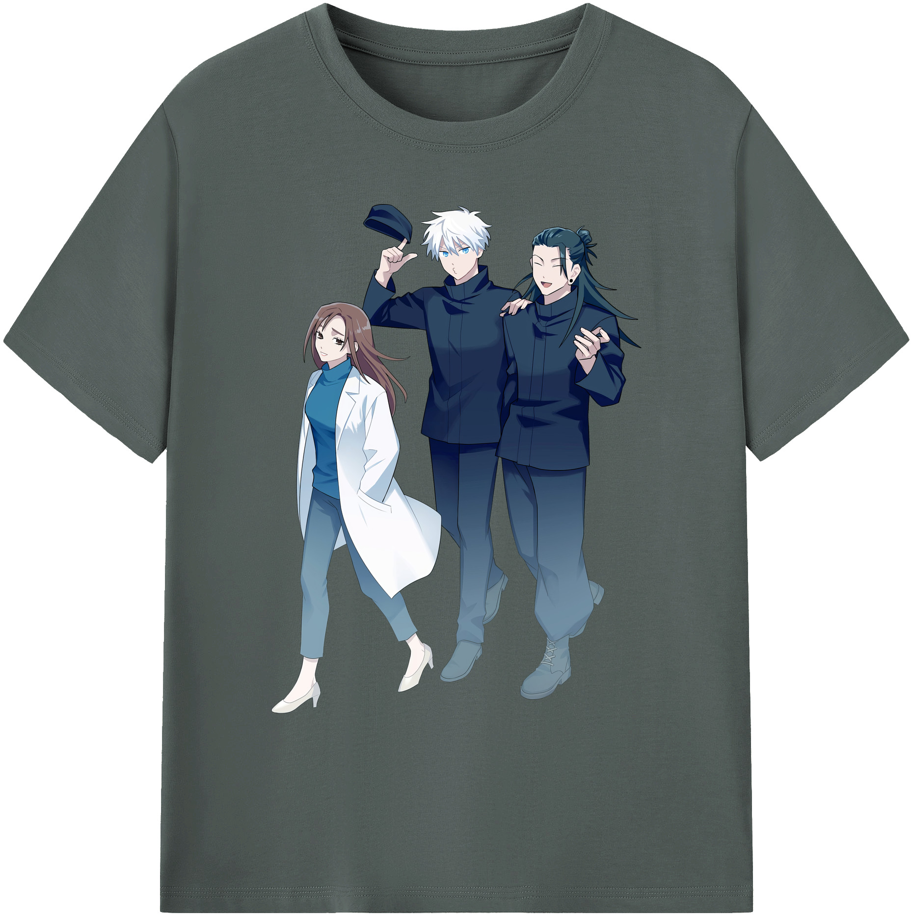 （画像用） 呪術廻戦 Jujutsu Kaisen 綿100％ メンズ半袖Tシャツ｜肌触りやわらか＆通気性